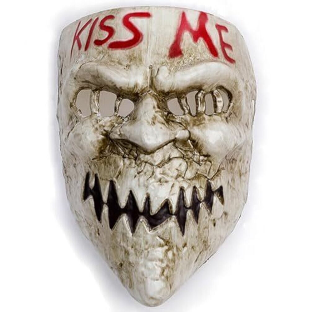 7087 2020 PVC Election Horror New Year Kiss Me Cosplay Mask Adult Halloween